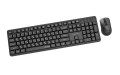 GEMBIRD BEZPRZEWODOWY ZESTAW KLAWIATURY +MYSZ SILENT KEY PRO BUSINESS, CZARNY, UKŁAD RU - 2987224