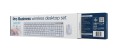 GEMBIRD BEZPRZEWODOWY ZESTAW KLAWIATURY + MYSZ SILENT KEY PRO BUSINESS, BIAŁY, UKŁAD US - 2987231