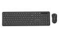 GEMBIRD BEZPRZEWODOWY ZESTAW KLAWIATURY + MYSZ SLIM PRO BUSINESS NA BIURKO, CZARNY, UKŁAD RU - 2987212