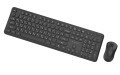 GEMBIRD BEZPRZEWODOWY ZESTAW KLAWIATURY + MYSZ SLIM PRO BUSINESS NA BIURKO, CZARNY, UKŁAD RU - 2987215