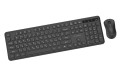 GEMBIRD BEZPRZEWODOWY ZESTAW KLAWIATURY + MYSZ SLIM PRO BUSINESS NA BIURKO, CZARNY, UKŁAD RU - 2987214