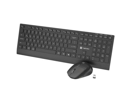 NATEC ZESTAW 2W1 KLAWIATURA MYSZ STINGRAY 2 US BEZPRZEWODOWY - 2987193