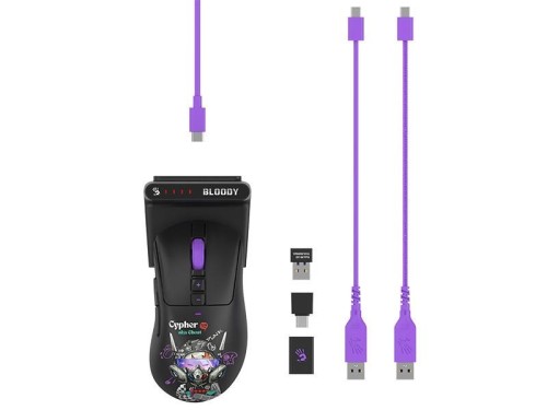 Mysz bezprzewodowa A4Tech Bloody R73 ULTRA DUO Cypher Ghost - 3011376