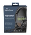 MediaRange MROS307 słuchawki/zestaw słuchawkowy Bezprzewodowy Opaska na głowę Połączenia/muzyka USB Type-C Bluetooth Czarny - 2988038
