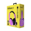 HATOR Phoenix 2 Wireless Zestaw słuchawkowy Przewodowy i Bezprzewodowy Opaska na głowę Gaming USB Type-C / USB Type-A Bluetooth Fioletowy - 2988303