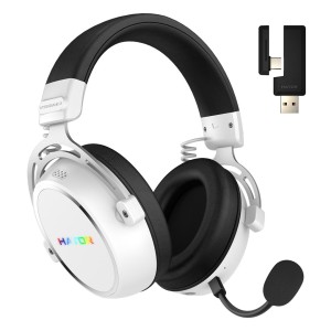 Słuchawki dla graczy Hator HYPERGANG 3 Wireless bezprzewodowe białe