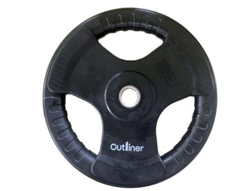 RUBBER PLATE WITH HANDLE CUT 15KG - 2989107