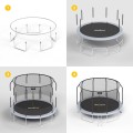 REBEL ACTIVE TRAMPOLINA PRO 8FT/244CM, SIATKA, DRABINKA RBA-8001 - 3014008
