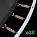 REBEL ACTIVE TRAMPOLINA PRO 8FT/244CM, SIATKA, DRABINKA RBA-8001 - 3014006