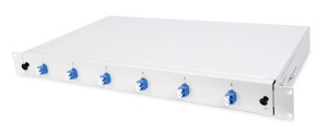 Światłowodowe skrzynki 19" Breakout Box z 6x duplex LC, tryb jednorazowy