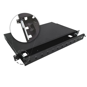 Alantec Przełącznica światłowodowa teleskopowa 12xSC simplex / 12xLC duplex 19" 1U z akcesoriami montażowymi (dławiki, opaski) (FOP-1U-12SCS-C-P)