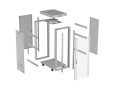 SZAFA INSTALACYJNA RACK STOJĄCA 19" 32U 600X800 SZARA DRZWI PRZESZKLONE LCD LANBERG (FLAT PACK) V2 - 2937779
