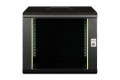 Digitus Szafa sieciowa wisząca Unique 19" 9U rack 600x600, drzwi szyba, czarny, niedzielona, złożona, 100kg - 3026554
