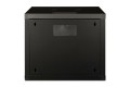 Digitus Szafa sieciowa wisząca Unique 19" 9U rack 600x600, drzwi szyba, czarny, niedzielona, złożona, 100kg - 3026555