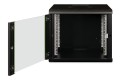 Digitus Szafa sieciowa wisząca Unique 19" 9U rack 600x600, drzwi szyba, czarny, niedzielona, złożona, 100kg - 2990583