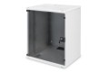 Digitus Szafa sieciowa wisząca 19" 12U rack 540x400, drzwi szyba, szary, niedzielona, niezłożona, 60kg - 3026746