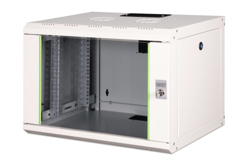 Digitus Szafa sieciowa wisząca Unique 19" 7U rack 600x450, drzwi szyba, szary, niedzielona, złożona, 100kg - 2990824