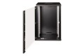 Digitus Szafa sieciowa wisząca Unique 19" 20U rack 600x450, drzwi szyba, czarny, niedzielona, złożona, 100kg - 3026773