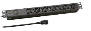 EFB Elektronik EK631CC.1 rozdzielacz zasilania PDU 12 x gniazdo sieciowe 1U Czarny