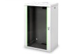 Digitus Szafa sieciowa wisząca Unique 19" 20U rack 600x450, drzwi szyba, szary, niedzielona, złożona, 100kg - 2991115