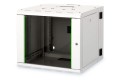Digitus Szafa sieciowa wisząca Unique 19" 9U rack 600x600, drzwi szyba, szary, dzielona, złożona, 100kg - 2991136