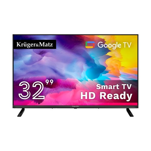 KRUGER&MATZ TELEWIZOR LED 32" HD GOOGLETV, DVB-T2/S2/T/C H.265 HEVC KM0232HD-G - 2993360
