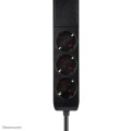Neomounts DS22-840BL6 rozgałęziacz 1,4 m 3 x gniazdo sieciowe Wewnętrzna Czarny - 2993640