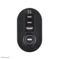 Neomounts DS22-840BL6 rozgałęziacz 1,4 m 3 x gniazdo sieciowe Wewnętrzna Czarny - 2993639