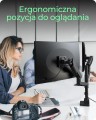 ICY BOX IB-MS702-T uchwyt / stojak do monitorów 144,8 cm (57") Biurko Czarny - 2993979