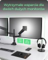 ICY BOX IB-MS702-T uchwyt / stojak do monitorów 144,8 cm (57") Biurko Czarny - 2993977