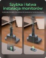 ICY BOX IB-MS702-T uchwyt / stojak do monitorów 144,8 cm (57") Biurko Czarny - 2993981