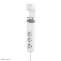Neomounts DS22-840WH6 rozgałęziacz 1,4 m 3 x gniazdo sieciowe Wewnętrzna Biały - 2993925