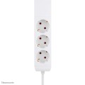 Neomounts DS22-840WH6 rozgałęziacz 1,4 m 3 x gniazdo sieciowe Wewnętrzna Biały - 2993931