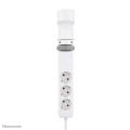 Neomounts DS22-840WH6 rozgałęziacz 1,4 m 3 x gniazdo sieciowe Wewnętrzna Biały - 2993927