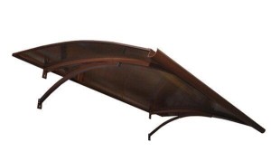 DOOR CANOPY POLYCARB 6MM 160X100X25CM