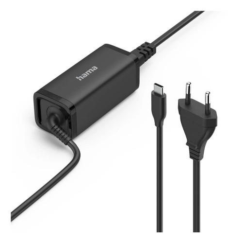 Hama 00200023 adapter zasilający/ inwentor Wewnętrzna 65 W Czarny - 2994922