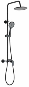 SHOWER SET RIKIA WITH MIXER BLACK