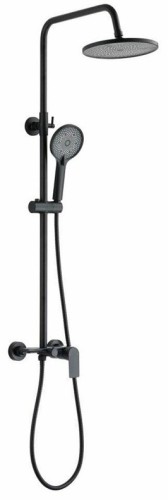 SHOWER SET RIKIA WITH MIXER BLACK - 2967596