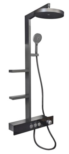 SHOWER SET DOMOLETTI METAL GREY - 2967632