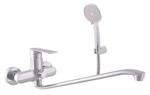 BATH MIXER BENT SPOUT NIL CHROME