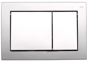 TECEBASE TOILET PUSH PLATE CHROME BRIGHT