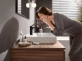Hansgrohe Vivenis jednouchwytowa bateria umywalkowa 110 z podnoszoną zatyczką czarny mat - 3030127