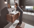 Hansgrohe Vivenis jednouchwytowa bateria umywalkowa 110 z podnoszoną zatyczką czarny mat - 3030124