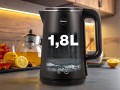 ELDOM CZAJNIK BEZPRZEWODOWY C515C 1,8 L 2000W CZARNY 5 PROGRAMÓW 45,55,70,85,100°C , PODTRZYMYWANIE TEMPERATURY - 3030250