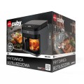 ELDOM FRYTKOWNICA BEZTŁYSZCZOWA FR500 5,5 L 1200W SZKLANY POJEMNIK, RUSZT, SILIKONOWA PODKŁADKA, 8 PROGRAMÓW, REGULACJA TEM. - 3030551