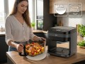 ELDOM FRYTKOWNICA BEZTŁYSZCZOWA FR500 5,5 L 1200W SZKLANY POJEMNIK, RUSZT, SILIKONOWA PODKŁADKA, 8 PROGRAMÓW, REGULACJA TEM. - 3030554