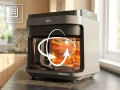 ELDOM FRYTKOWNICA BEZTŁYSZCZOWA FR500 5,5 L 1200W SZKLANY POJEMNIK, RUSZT, SILIKONOWA PODKŁADKA, 8 PROGRAMÓW, REGULACJA TEM. - 3030547