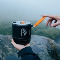 Zestaw do gotowania Jetboil Trailcook 1.2L - carbon (palnik gazowy, garnka 1,2L, pokrywka, podstawka pod kartusz) - 3000886