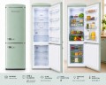 Lodówka Retro Ravanson LKK-315RM 597mm x 707mm x 1943 mm | 315l | Total No Frost | klasa E | miętowy - 3030873