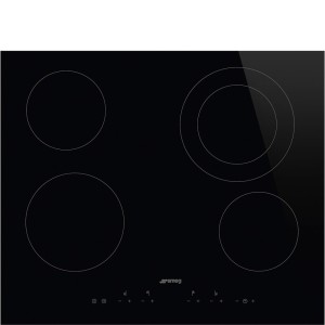 Smeg Universal SE364ETD płyta kuchenna Czarny Wbudowany 60 cm Ceramiczna 4 stref(y)